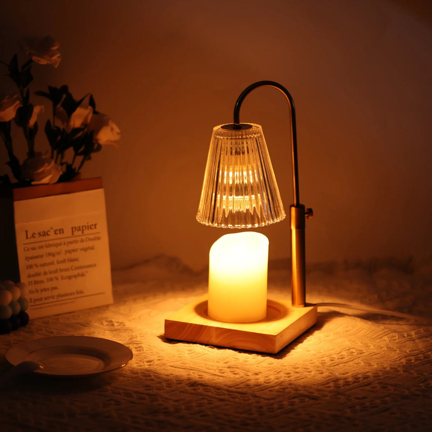 GlowMelt Retro Candle Warmer Lamp