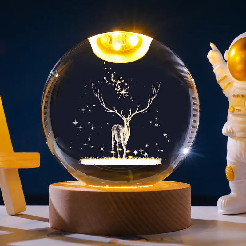 Crystal Sphere Night Light