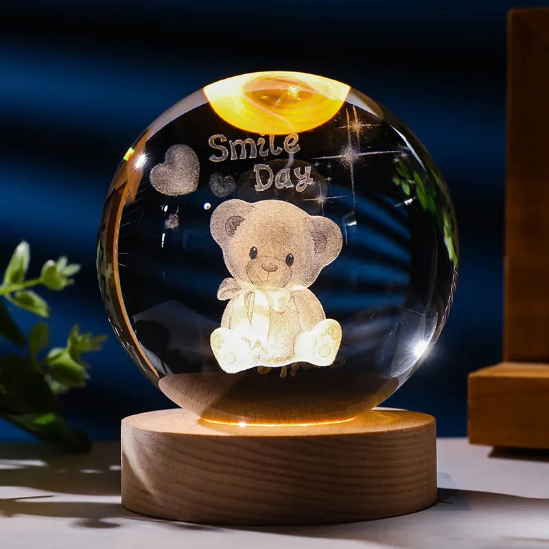 Crystal Sphere Night Light