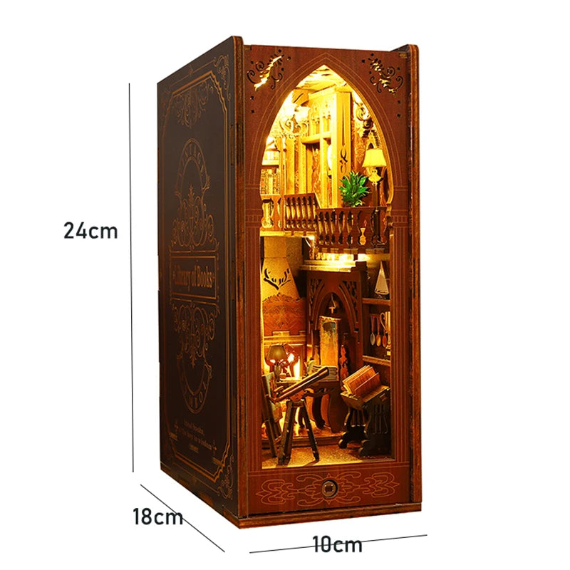 Luminis Archive™ – Enchanted Bookshelf Lamp