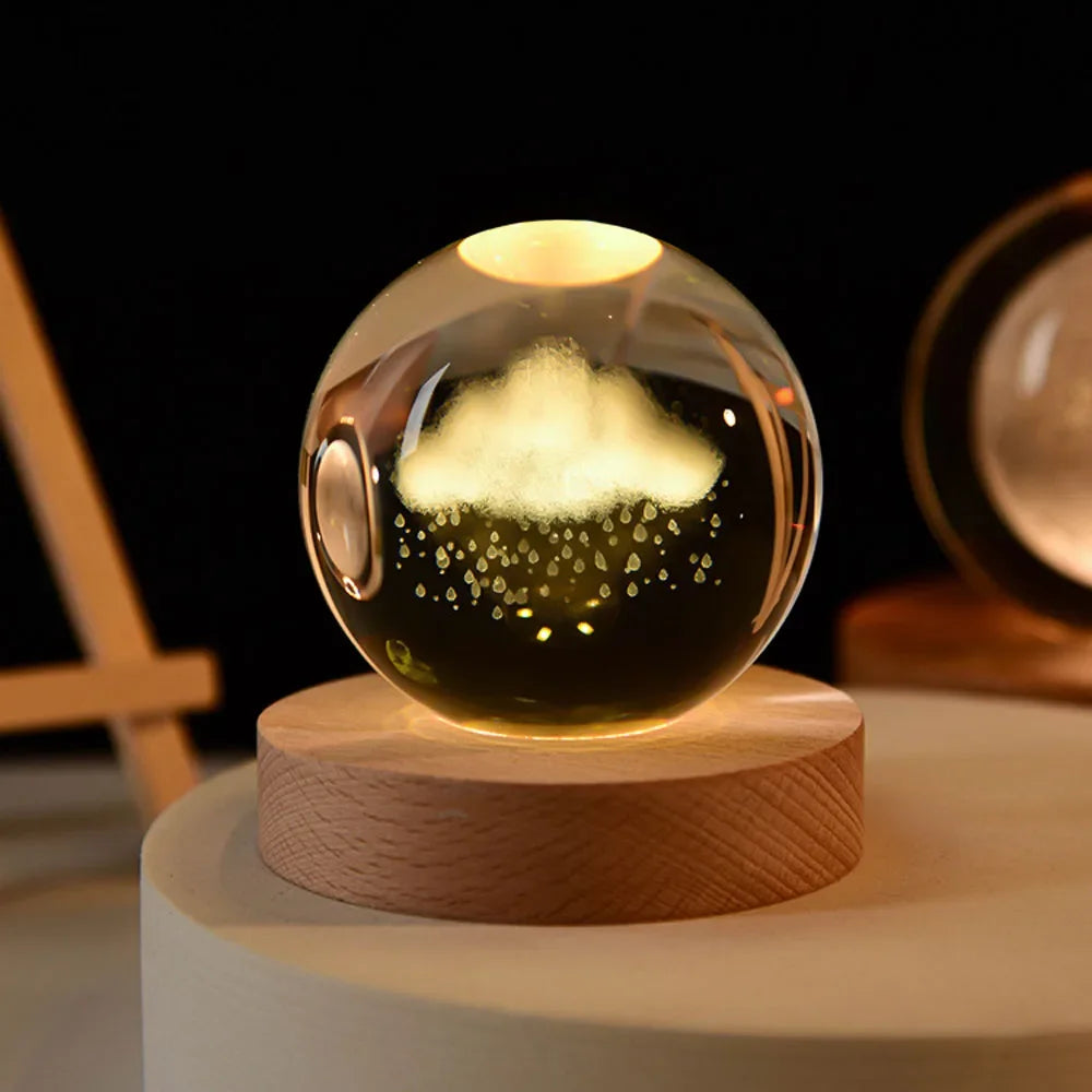 Crystal Sphere Night Light