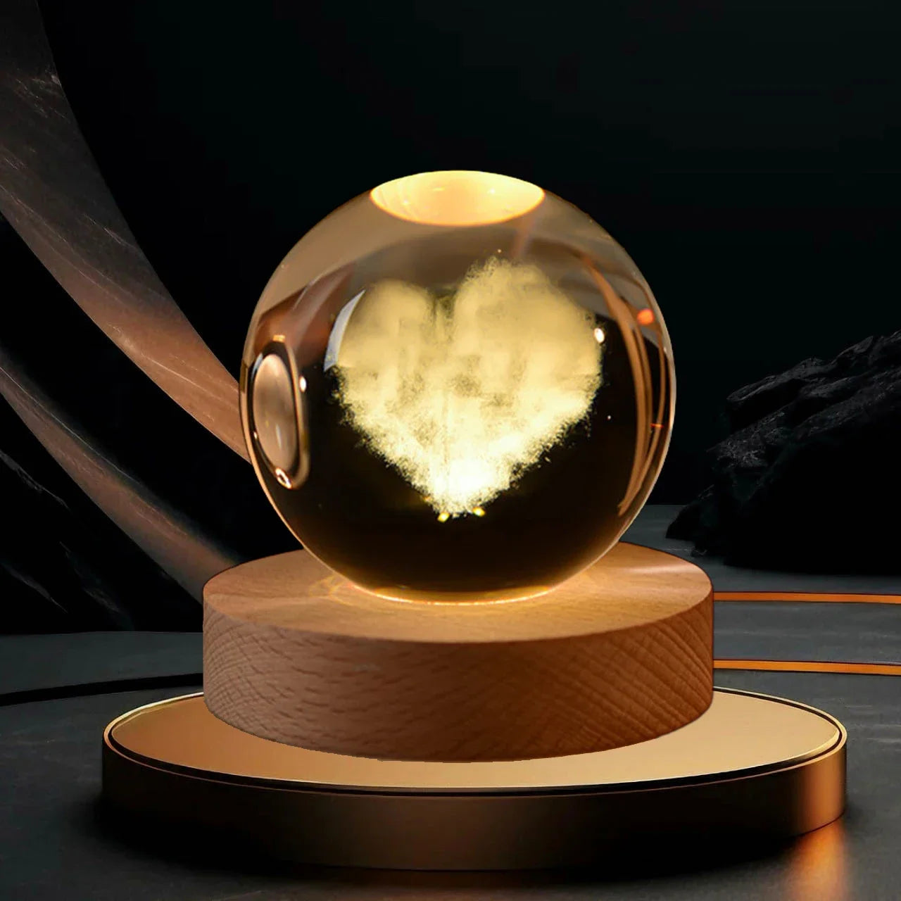 Crystal Sphere Night Light