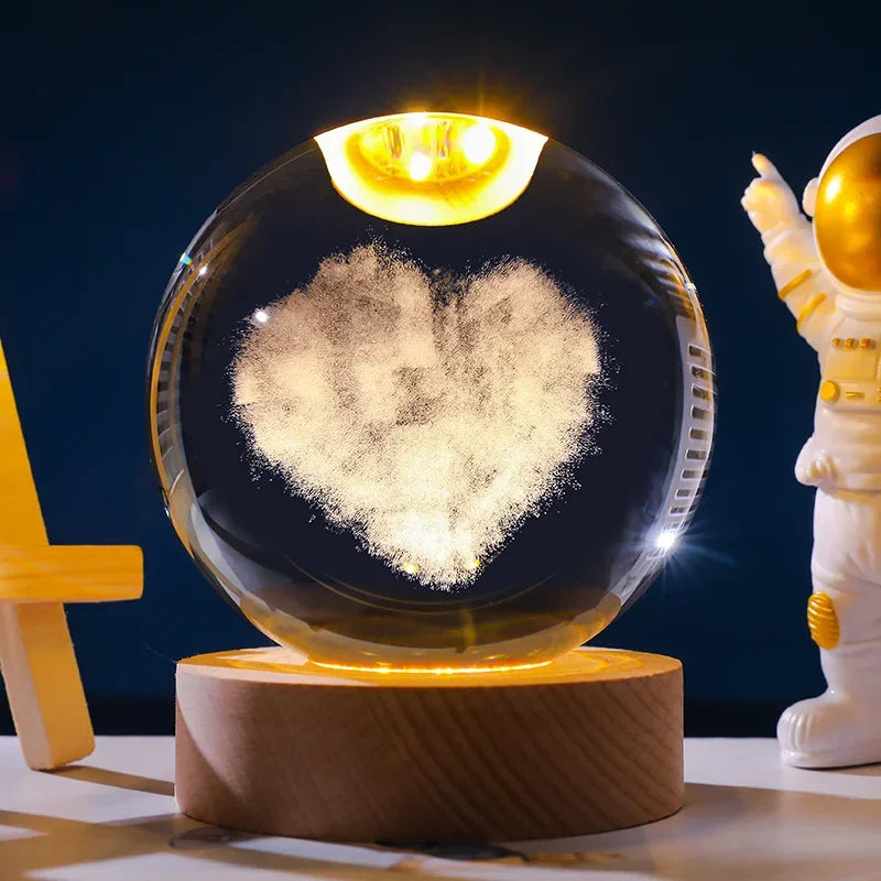 Crystal Sphere Night Light
