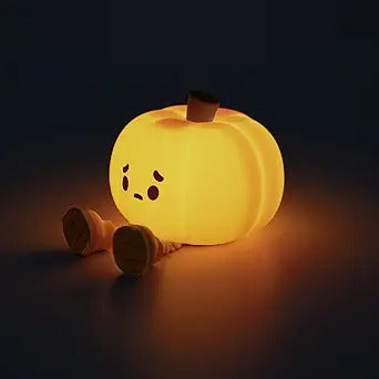 Halloween Pumpkin Night Lights Cute Soft Silicone Safe Lamp Decorations Timing Dimmable Bedside Decor Kids Baby Halloween Gifts