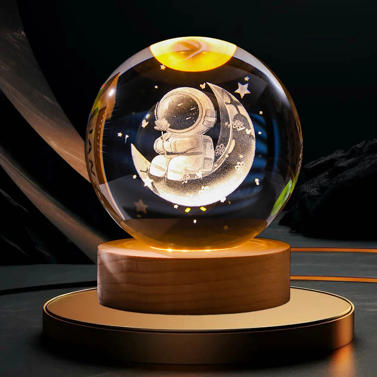 Crystal Sphere Night Light